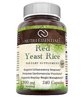 Nutri Essentials Red Yeast Rice 1200 Mg Per Serving, 240 Capsules - Supports Inflammatory Response - Promotes Cardiovascular Functions - Supports Healthy Weight Management