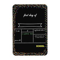Xisheep Easter Day Home Décor ， Metal Poster Colored Dot Theme Chalkboard Style Back to School Photo Prop Tin Sign 8x12 Inch Home Decor - Multicolor