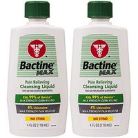 Bactine Max Pain Relieving Cleansing Liquid, 4 Oz, 2Count