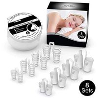 Snore Stopper Snoring Solution Devices, Anti Snoring Snore Stopper Nasal Dilators Reduction Device, Anti Snoring Chin Strap with Nose Vents Plugs, Snore Stopper Mouthpiece Reduce Snoring