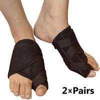 Bunion Corrector Toe Straightener – Bunion Brace For Big Toes or Tailors Bunions. Ideal Hallux Valgus Orthopedic Brace & Toe Separator for Foot Pain Relief. Foot Splint for Day or Night Time (2 Pairs)