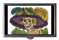 Posada Catrina Color Day of The Dead Decorative Pill Box
