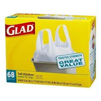 Glad Tall Kitchen Handle-tie Trash Bags 13 Gal 68 Ct