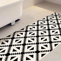 Boddenly Non-Slip Vinyl 3D Floor Sticker, Waterproof PVC Backsplash Tile Decal, Self-Adhesive Peel and Stick Wall Sticker for Home Decor, 60 * 120cm, Removable Vinyl Small Decals for Floor Wall