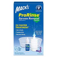 Mack's ProRinse Earwax Removal System - 0.5 FL OZ Ear Drops, Ear Plugs, Ear Wash Tub & Ear Syringe with Triple-Action Rinse Tip