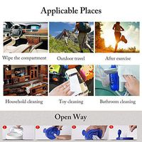 Dacyflower 100 Sheets/Pack Disposable Wipes for Adults, Alcohol Cleaning Hand Wet Wipes, Personal Cleaning Wipes Hand Wipes Moist Refreshing Wipes, Skin Cleansing Wipes, Cotton Pieces, White 2019