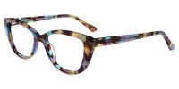 Firmoo Blue Light Blocking Computer Reading Glasses Vintage Cateye TR Plastic Pattern Frame for Women, for Contact Wearers(0.00)