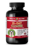 Weight Loss Detox Cleanse - 15 Days Cleanse - Advanced Formula - psyllium Husk Powder - 1 Bottle 30 Capsules
