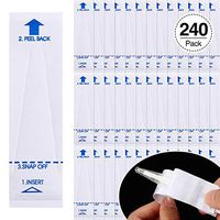 Digital Thermometer Probe Covers 3.75 x 1.02 Inches, Disposable Universal Electronic Thermometer Cover, Sterile and Safe Thermometers Sleeve Prevent Cross-Contamination (240 Pieces)