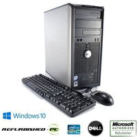 Dell Optiplex 760 Fast Desktop Computer Tower Intel Core 2 Duo 3.0GHz Processor, 500GB HDD, 8GB RAM, USB WIFI, Windows 10 Pro 64 Bit