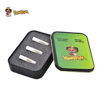 Glass Filter Tip, Round and Flat Mouth, Black and White, 3 Packs (Green)