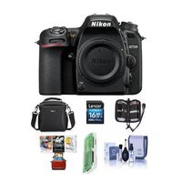 Nikon D7500 DX-Format Digital SLR Camera Body, Black - Bundle with 16GB SDHC Card, Camera Bag, Cleaning KIt, Memory Wallet, Card Reader, Mac Software Package