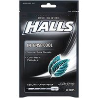 Halls Extra Strength Intense Cool Cough Drops - with Menthol - 30 Drops