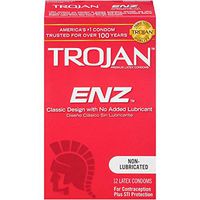 ENZ Non-Lubricated Condoms, 2 Boxes (12 Condoms)