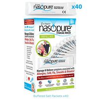 Dr. Hana’s Nasopure the “Nicer Neti Pot” | Refill Kit | 40 Buffered Salt Packets | Allergy and Congestion Relief Nasal Wash