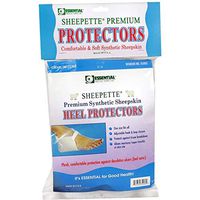 Essential Medical Supply Sheepette Premium Synthetic Sheepskin Heel Protectors 1 Pair (Pack of 4)