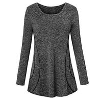 Pgojuni Casual Sport Yoga Cool Dry Workout Tunic T-Shirt Vest Blouse Tops