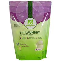 GrabGreen, 3 in 1 Laundry Detergent Pods, Lavender, 24 Loads, 15.2 oz (432 g) - 2pc