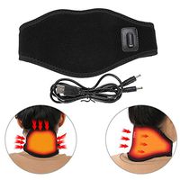 Electric Neck Support Brace, Back Neck Massager Heated Neck Support with Adjustable Temperature and USB Cord, Perfect for Injured or Sore Neck