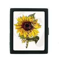 Perfection In Style Metal Cigarette Case Vintage Flowers Design 010