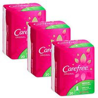 CAREFREE Original Regular To-Go Pantiliners, Fresh Scent 20 ea (3 pack )