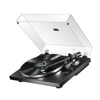 MUIFA Bluetooth Output Turntable, Belt Driven Hi-Fi Wireless Stereo Record Player w/ MM Cartridge, Built-in Preamp, Convert Vinyl to Digital, 33-1/3 and 45 RPM