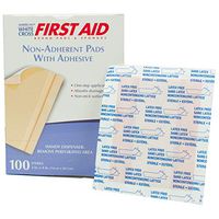 Economy Non-Stick Adhesive Pads with Adhesive, 3" x 4"