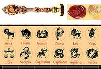 MNYR Libra Constellation Wax Seal Stamp Retro Rose Gold Metal Handle Wedding Invitation Card Stationary Envelope Exceptional Gift Idea Custom Logo Personalized Wax Seal Sealing Stamp Wax Stick Kit