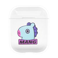 Chutoral Kpop BTS AirPods Case, Shockproof and Drop Proof Soft Skin Airpods Silicone Protective Cover Case Compatible with Apple Airpods Charging Case(Mang)