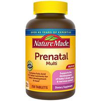 Nature Made Prenatal Vitamin with Folic Acid, Iron, Iodine & Zinc, 250 Tablets (Packaging May Vary)