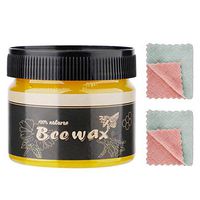 GREENWISH 2 Pack Wood Seasoning Beewax Polish for Wood & Furniture Wood Polish and Conditioner Polishing Orange Oil Scratch Remover Waterproof Wood Cleaner Protectant Beezwax Oil 2 Tin 4 Wipes