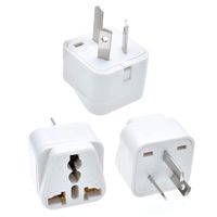 Vsanstar Australia, China, New Zealand Travel Plug Adapter (Type I) - 3 Pack [Grounded & Universal] for Cell Phones, Laptops, Camera Chargers.