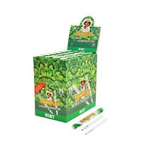 HONEYPUFF Flavors Pre Cigarette Rolling Cone Paper with Plastic Tube 137MM Suitable Regular Cigarette Rolling Papers (Mint)