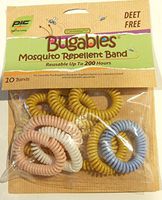 Bugables Deet Free Mosquito Repellent Spiral Coil Band, Citronella Plus, Assorted Colors (Pack of 10)