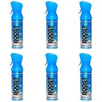 Boost Oxygen Supplemental Oxygen to Go | All-Natural Respiratory Support for Health, Wellness, Performance, Recovery and Altitude (5 Liter Canisters, Peppermint, 6-Pack)