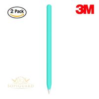 2 x Packs SopiGuard 3M Vinyl Sticker Skin for 2nd Gen Apple Pencil 2 (3M Satin Turquoise Blue)