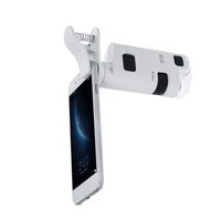 Cainda 80-120X LED Cell Phone Microscope, Mini Cellphone Lens Magnifier for Universal Smart Phone iPhone Sumsang Xiaomi and Others
