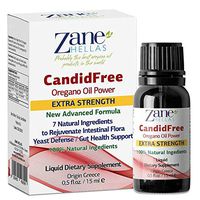 Zane Hellas Candidfree Liquid 100% Herbal Formula for Candida Support. Yeast Defense. Gut Health Support. Colon Health Support. Intestinal Flora Support. 0.5fl.oz - 15ml