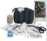 Spec Operator Tactical Trauma Kit w/SWAT Tourniquet for Camping, Hunting, Fishing, Bug Out & Duty Bags (Black)