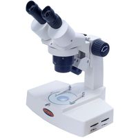 Omano OM4724-B - 20x/40x Binocular - Dual Power - Stereo Inspection Microscope - Double Wide Stand - Dual Halogen Illumination