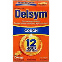Delsym Adult 12 Hr Cough Relief Liquid, Orange, 5oz