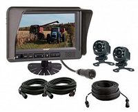 Voyager VOS7MDCL2B ToughCam 2-Camera Observation System, ToughCam 7" LCD Observation Monitor, 2 ToughCam CMOS Camera, VOSHD4MNT 4" LCD Monitor Mount, 2 CEC25 25' Cable and CEC75 75' Cable