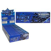 JUICY JAY'S FLAVORED PAPERS 32 LEAVES 1 1/4 BLUEBERRY FLAVOR PACK OF 24