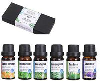 Top Grade Fragrance Aromatherapy Oil 6 x 10ml Eucalyptus Lemongrass Sweet Orange Lavender Tea Tree Peppermint