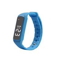 Voberry New CD5 3D LED Calorie Pedometer Sport Smart Bracelet Wrist Watch (blue)