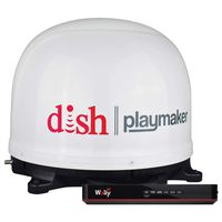 Winegard PL-7000R DISH Playmaker White Portable Antenna with Wally HD Satellite Receiver Bundle