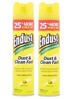 Endust Lemon Zest Multi-Surface Dusting & Cleaning Spray 12.5 oz (Pack of 2) Made in USA