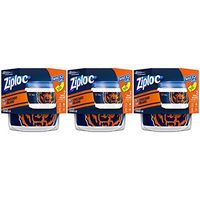 Ziploc Food Storage Meal Prep Containers, Small, 3 Count, Twist N Loc- NFL Chicago Bears