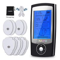 Naipo Tens Unit Muscle Stimulator Pulse Massager Electronic Rechargeable with 16 Modes, 10 Electrodes Pads and 20 Intensity Levels for Pain Relief Therapy Management FDA Approved
