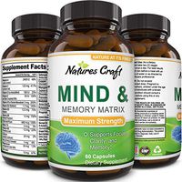 Mind and Memory Enhancement Supplement, Brain booster nootropic pills Improve Focus Concentration Clarity Mental Performance Pure Vitamins Natural Dietary Supplement for Men and Women